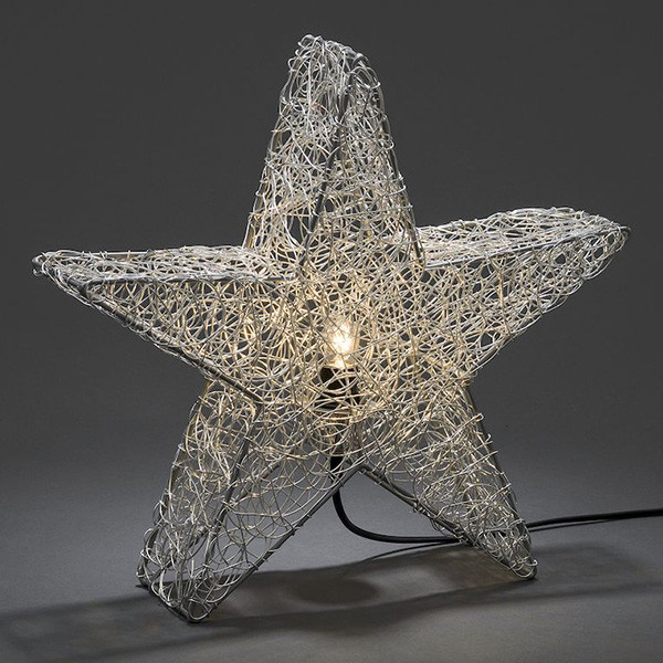 Staan voor Terminologie toenemen Kerst metalen ster, zilver excl. E14 led lamp (Kontstmide) Konstsmide  123led.nl