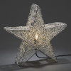 Konstsmide Kerst metalen ster, zilver excl. E14 led lamp (Kontstmide)  LKO00456