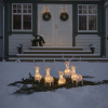 Kerst rendier met verlichting | Acryl | Warm wit | 40 lampjes | 5 stuks | Konstsmide LKO00788 - 2