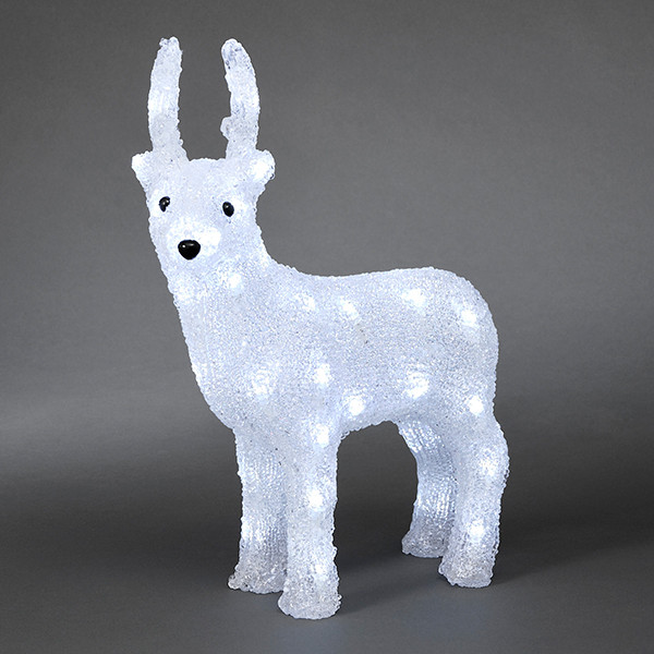 Kerst rendier met verlichting | Warm wit | 40 lampjes | Konstsmide LKO00800 - 1