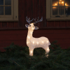 Kerst rendier met verlichting op batterijen | 14 cm | Warm witte | 24 lampjes | Konstsmide LKO00834 - 2