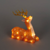 Kerst rendier op batterijen | 22 cm | Warm wit | 24 lampjes | Konstsmide LKO00829 - 1