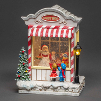 Kerst snoepwinkel met verlichting op batterijen | 22.5 cm | Warm wit | Konstsmide LKO00824