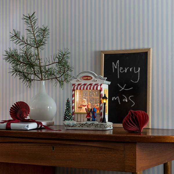 Kerst snoepwinkel met verlichting op batterijen | 22.5 cm | Warm wit | Konstsmide LKO00824 - 2