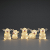 Kerst varken met verlichting | Warm wit | 40 lampjes | 5 stuks | Konstsmide LKO00797 - 1
