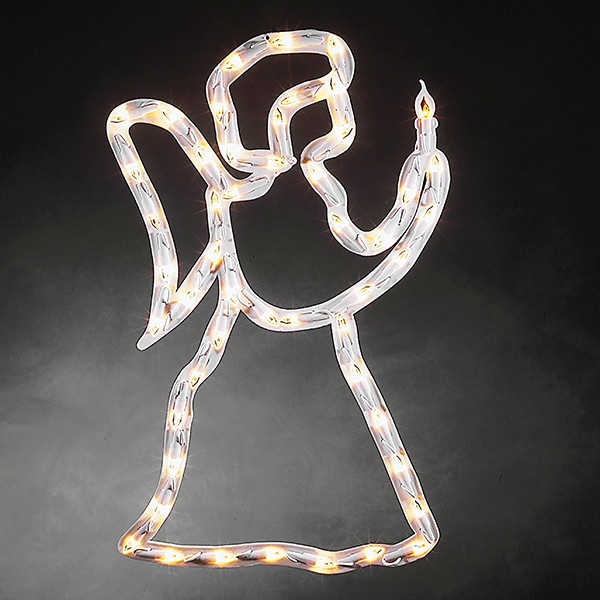 Kerstengel met verlichting | 50 x 33 cm | Warm wit | 50 lampjes | Konstsmide LKO00462 - 2
