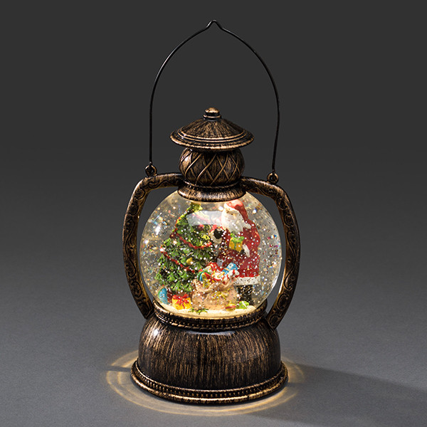 Kerstlantaarn op batterijen | Kerstman met cadeaus | 20 cm | Konstsmide LKO00356 - 2