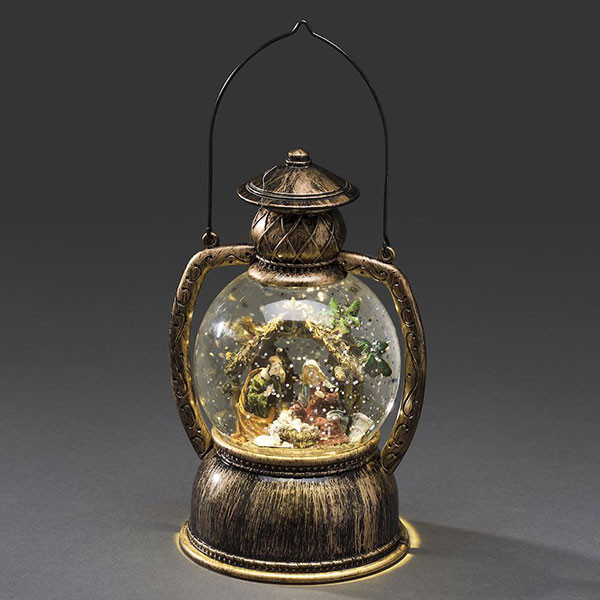 Kerstlantaarn op batterijen | Kerstverhaal | 20 cm | Konstsmide LKO00358 - 1