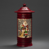Kerstman in mailbox op batterijen | 26.5 cm | Warm wit | Konstsmide LKO00818