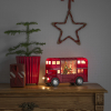 Kerstman met dubbeldekker op batterijen | 18.5 cm | Warm wit | Konstsmide LKO00822 - 2