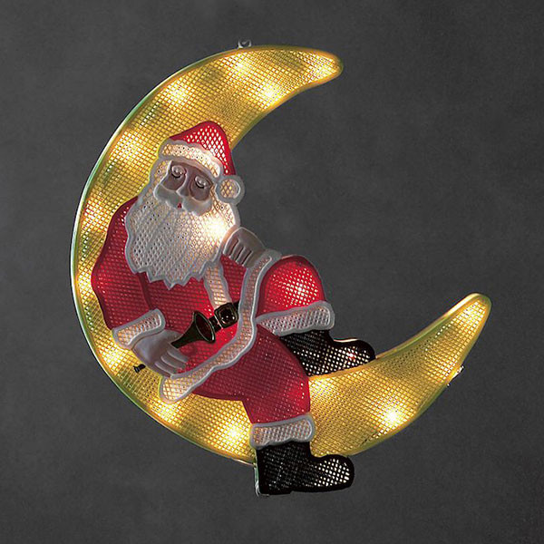 Kerstman met verlichting | 36 x 39 cm | 20 lampjes | Konstsmide LKO00338 - 1