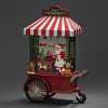 Kerstman werkplaats met verlichting op batterijen | 27 cm | Warm wit | Konstsmide LKO00814 - 2