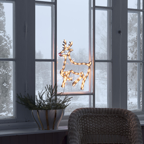 Kerstrendier met verlichting | 50 x 40 cm | Warm wit | 50 lampjes | Konstsmide LKO00463 - 4
