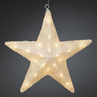 Kerstster met verlichting | Ø 40 cm | Warm wit | 40 lampjes | Konstsmide LKO00635