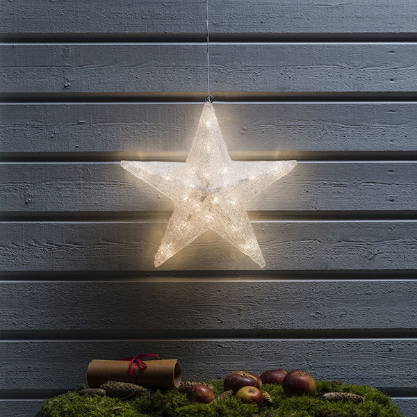 Kerstster met verlichting | Ø 40 cm | Warm wit | 40 lampjes | Konstsmide LKO00635 - 2