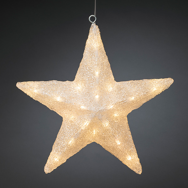 Kerstster met verlichting | Ø 40 cm | Warm wit | 40 lampjes | Konstsmide LKO00635 - 3