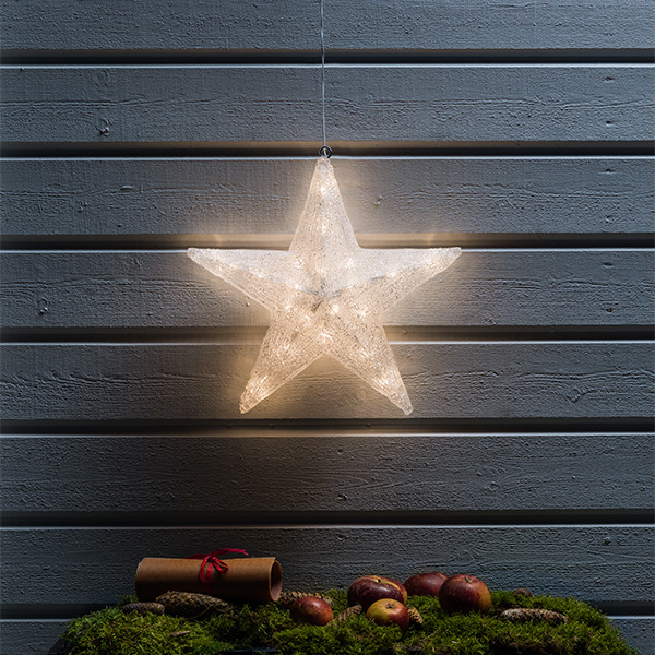 Kerstster met verlichting | Ø 40 cm | Warm wit | 40 lampjes | Konstsmide LKO00635 - 4