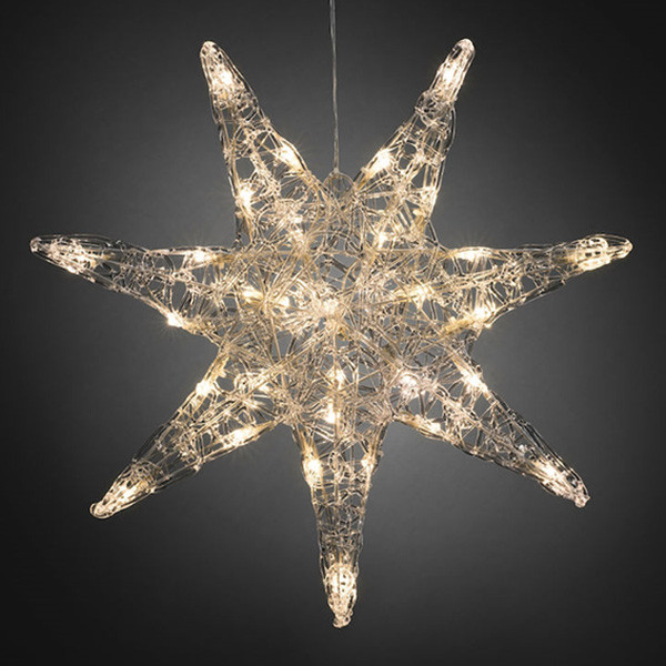 Kerstster met verlichting | Ø 45 cm | Warm wit | 32 lampjes | Konstsmide LKO00633 - 1