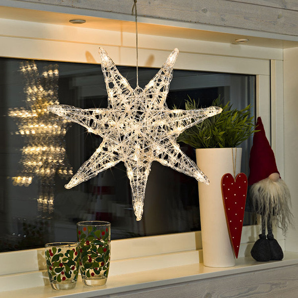 Kerstster met verlichting | Ø 45 cm | Warm wit | 32 lampjes | Konstsmide LKO00633 - 2