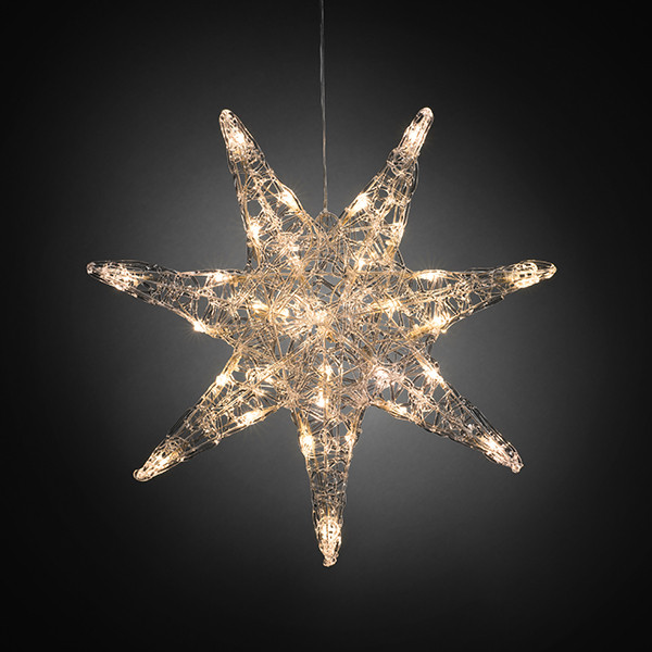 Kerstster met verlichting | Ø 45 cm | Warm wit | 32 lampjes | Konstsmide LKO00633 - 3