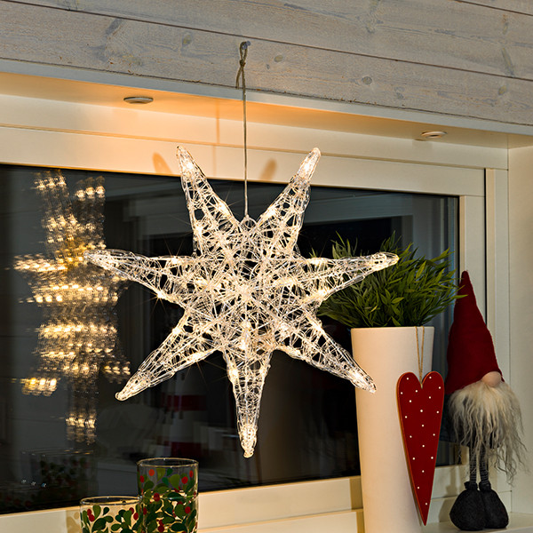 Kerstster met verlichting | Ø 45 cm | Warm wit | 32 lampjes | Konstsmide LKO00633 - 4