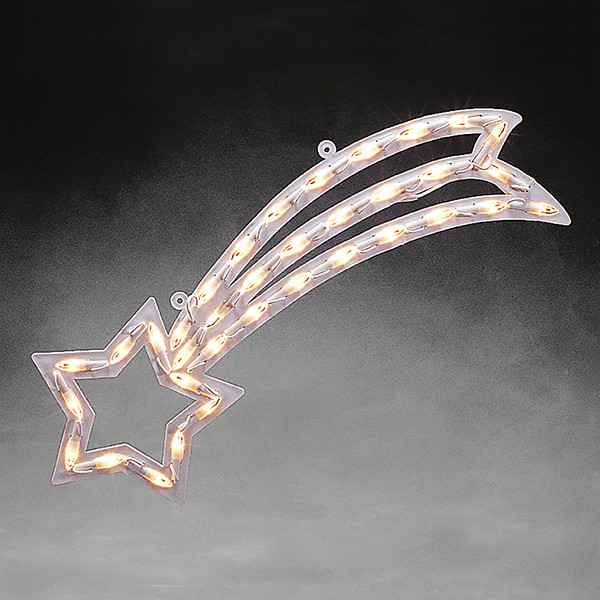 Kerstster met verlichting | 22 x 55 cm | Warm wit | 35 lampjes | Konstsmide LKO00251 - 3