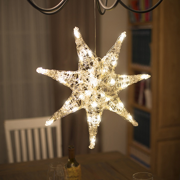 Kerstster met verlichting | 32 lampjes |  Ø 45 cm | Konstsmide LKO00633 - 5