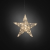 Kerstster met verlichting | 34 x 32 cm | Warm wit | 24 lampjes | Konstsmide