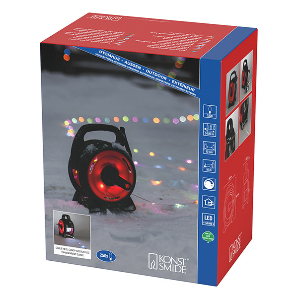 Kerstverlichting op rol 25 meter | Multicolor | 250 lampjes LKO00984 - 7