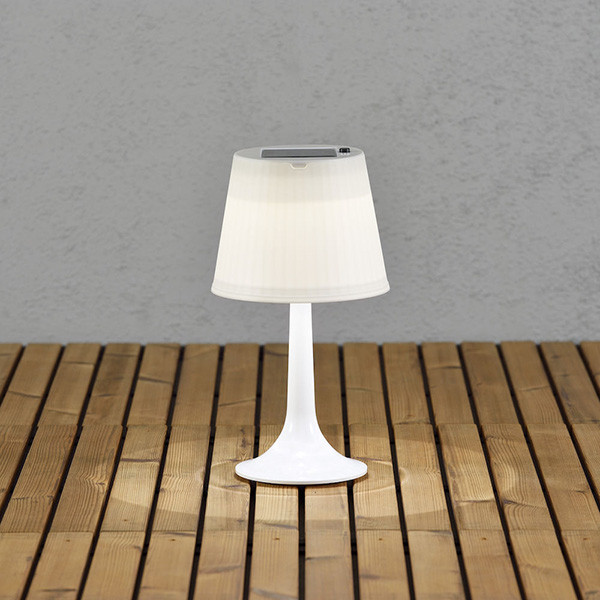 Konstsmide LED tafellamp Assisi 7109-202 op zonne-energie wit (Konstsmide)  LKO00184 - 1