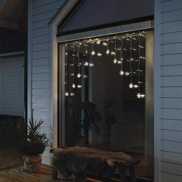 Lichtgordijn 140 x 120 cm | Warm wit | 41 lampjes | Konstsmide LKO00801 - 3
