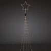 Konstsmide Lichtmantel kerstboom met zilveren ster 235 cm | extra warm wit | 274 lampjes | Konstsmide  LKO00246