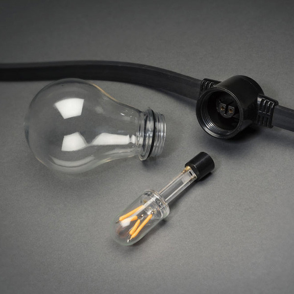 Lichtsnoer 14.5 meter | Geschikt voor buiten | 10 lampjes | Extra warm wit | Konstsmide LKO00412 - 4