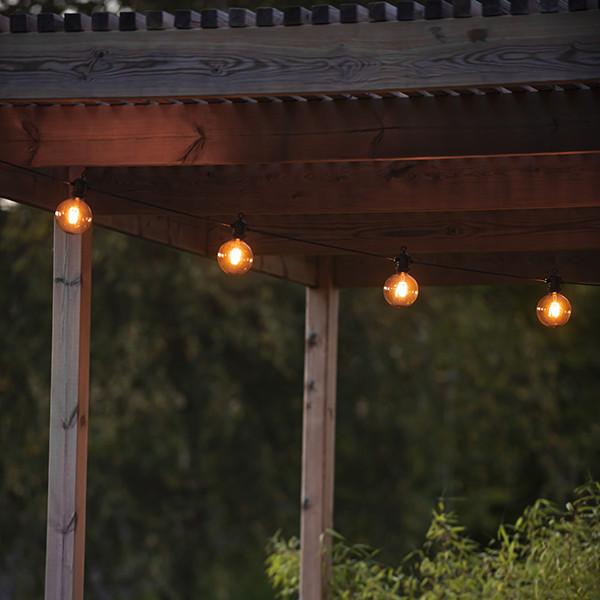 Konstsmide Lichtsnoer 14.5 meter | Globe | 10 bollen | Extra warm wit | Grey Smoky | IP44 | Konstsmide  LKO00713 - 3