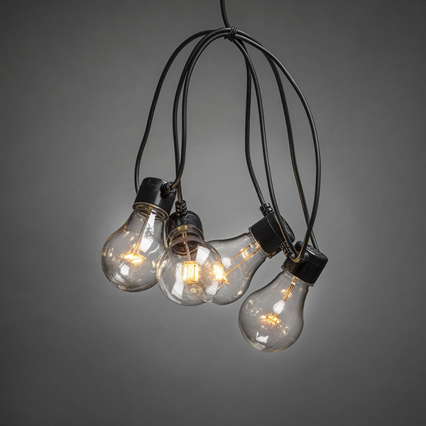 afgewerkt Persoonlijk ethiek Lichtsnoer koppelbaar 10 meter | 10 lampjes | Extra warm wit | Konstsmide  123led.nl
