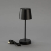 Konstsmide Oplaadbare tafellamp | 21.5 cm | Vence Mini | 2700K | Dimbaar | IP54 | Zwart | Konstsmide  LKO00761 - 3