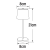 Konstsmide Oplaadbare tafellamp | 21.5 cm | Vence Mini | 2700K | Dimbaar | IP54 | Zwart | Konstsmide  LKO00761 - 6