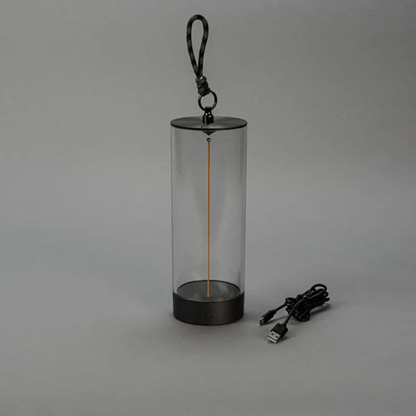 Konstsmide Oplaadbare tafellamp | 24 cm | Edison S | 2700K | Dimbaar | IP54 | Donkergrijs | Konstsmide  LKO00763 - 3