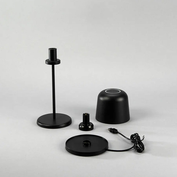 Konstsmide Oplaadbare tafellamp | 30 cm | Biot | 2200K-2700K | Dimbaar | IP54 | Zwart | Konstsmide  LKO00768 - 7