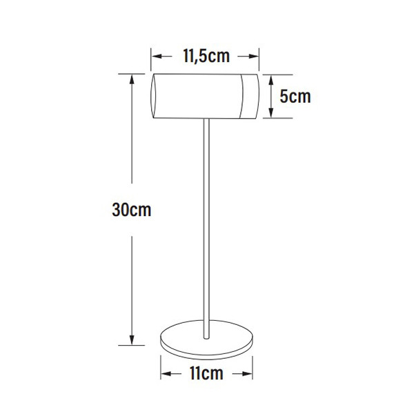 Konstsmide Oplaadbare tafellamp | 30 cm | Multi | 2200-3000K | Dimbaar | IP54 | Zand | Konstsmide  LKO00767 - 7