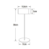 Konstsmide Oplaadbare tafellamp | 30 cm | Multi | 2200-3000K | Dimbaar | IP54 | Zand | Konstsmide  LKO00767 - 7