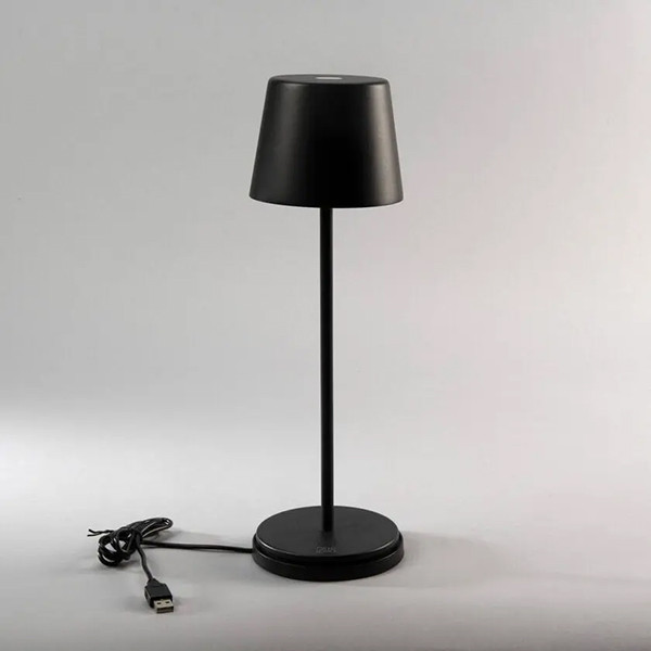 Konstsmide Oplaadbare tafellamp | 32 cm | Vence | 2700K | Dimbaar | IP54 | Zwart | Konstsmide  LKO00760 - 2