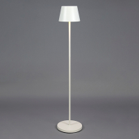 Oplaadbare vloerlamp | 124 cm | 2200-2700K | Dimbaar | Afstandsbediening | IP54 | Wit LKO00958