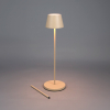 Oplaadbare vloerlamp | 124 cm | 2200-2700K | Dimbaar | Afstandsbediening | IP54 | Zandkleur LKO00959 - 5