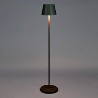 Oplaadbare vloerlamp | 124 cm | 2200K - 2700K | Dimbaar | Afstandsbediening | IP54 | Zwart LKO00960
