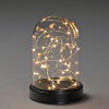 Sfeerlamp | Glazen stolp Ø 11.5 x 17.5 cm | 30 lampjes | Extra warm wit | Glas | Zilverkleurig | Konstsmide LKO00982 - 1