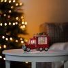 Sneeuwlantaarn | Kerstman met truck op batterijen | 21.5 cm | 2 lumen | Warm wit | Konstsmide LKO00823 - 2