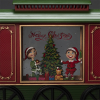 Sneeuwlantaarn | Treinwagon met kinderen en kerstboom op batterijen | Warm wit | Konstsmide LKO00821 - 2