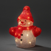 Sneeuwpop | 13 cm | Warm wit | 24 lampjes | Konstsmide LKO00830 - 1