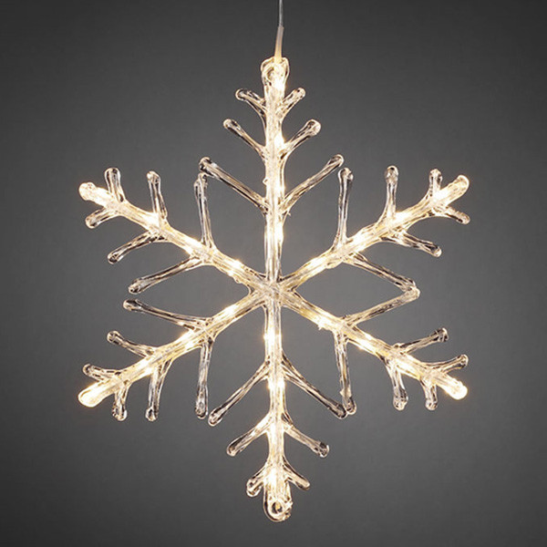 Sneeuwvlok met verlichting | Ø 40 cm | Warm wit | 24 lampjes | Konstsmide LKO00634 - 1